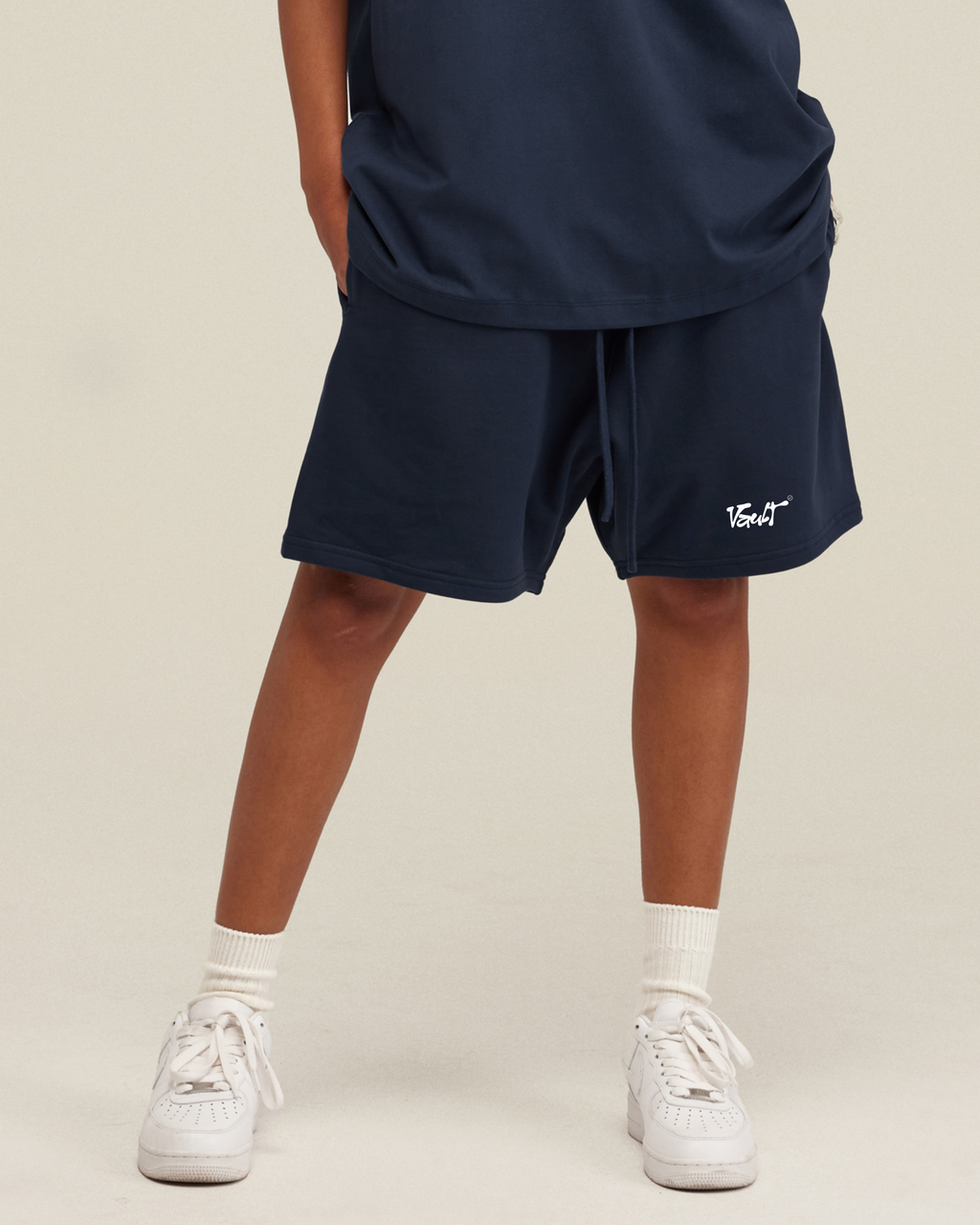 MIDNIGHT SHORT Vault Drop – short loose fit baggy noir midnight coton épais streetwear unisex