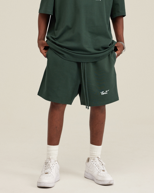 CACTUS SHORT Vault Drop – short loose fit baggy vert cactus coton épais streetwear unisex