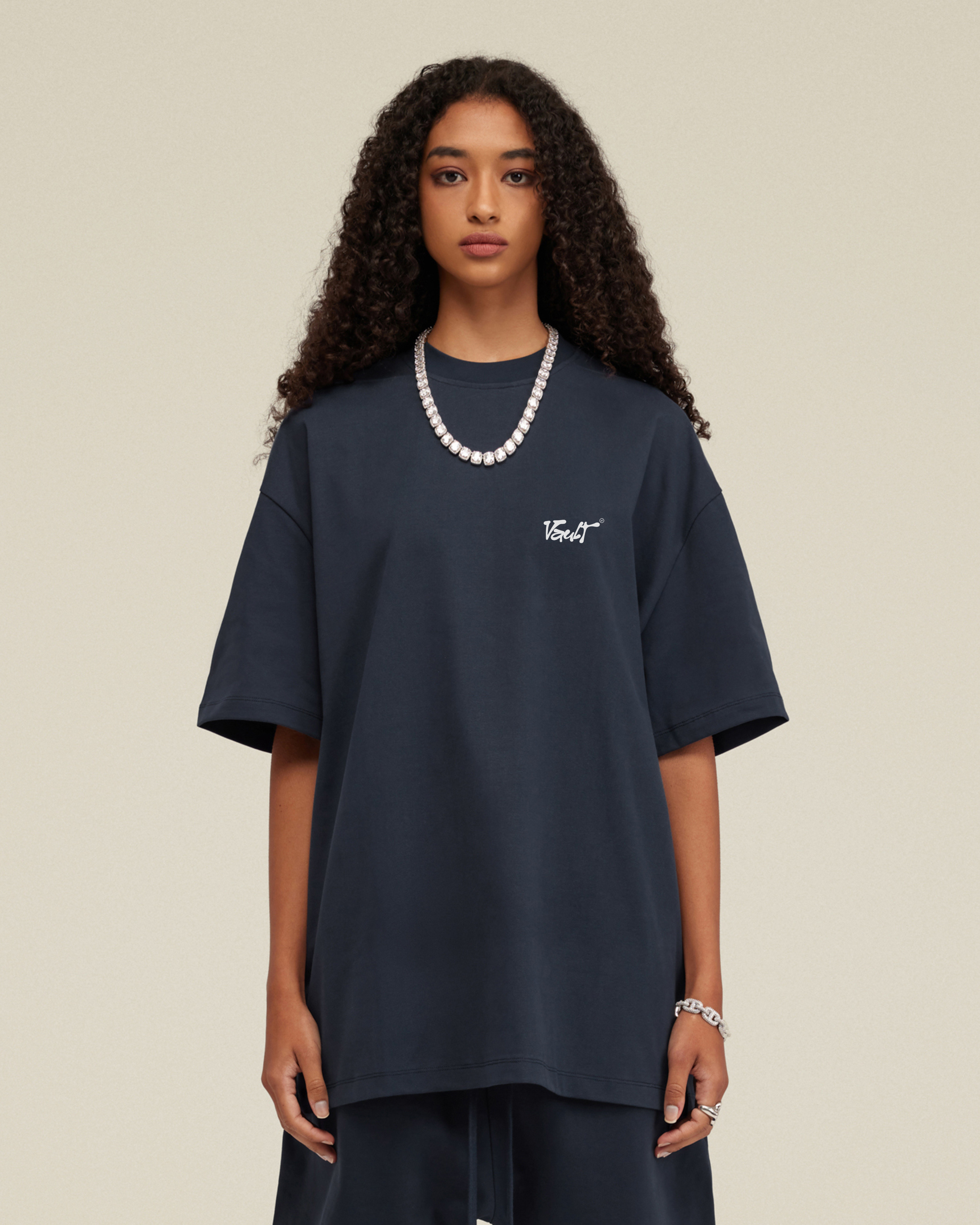 MIDNIGHT TEE Vault Drop – t-shirt boxy fit oversized noir midnight coton premium streetwear unisex