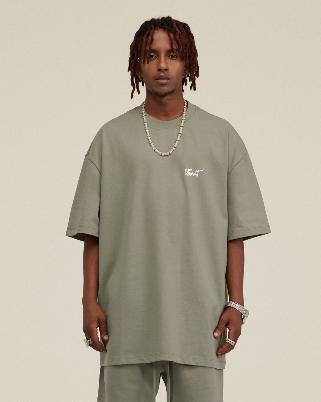 TAUPE TEE Vault Drop – t-shirt boxy fit oversized taupe coton premium streetwear unisex
