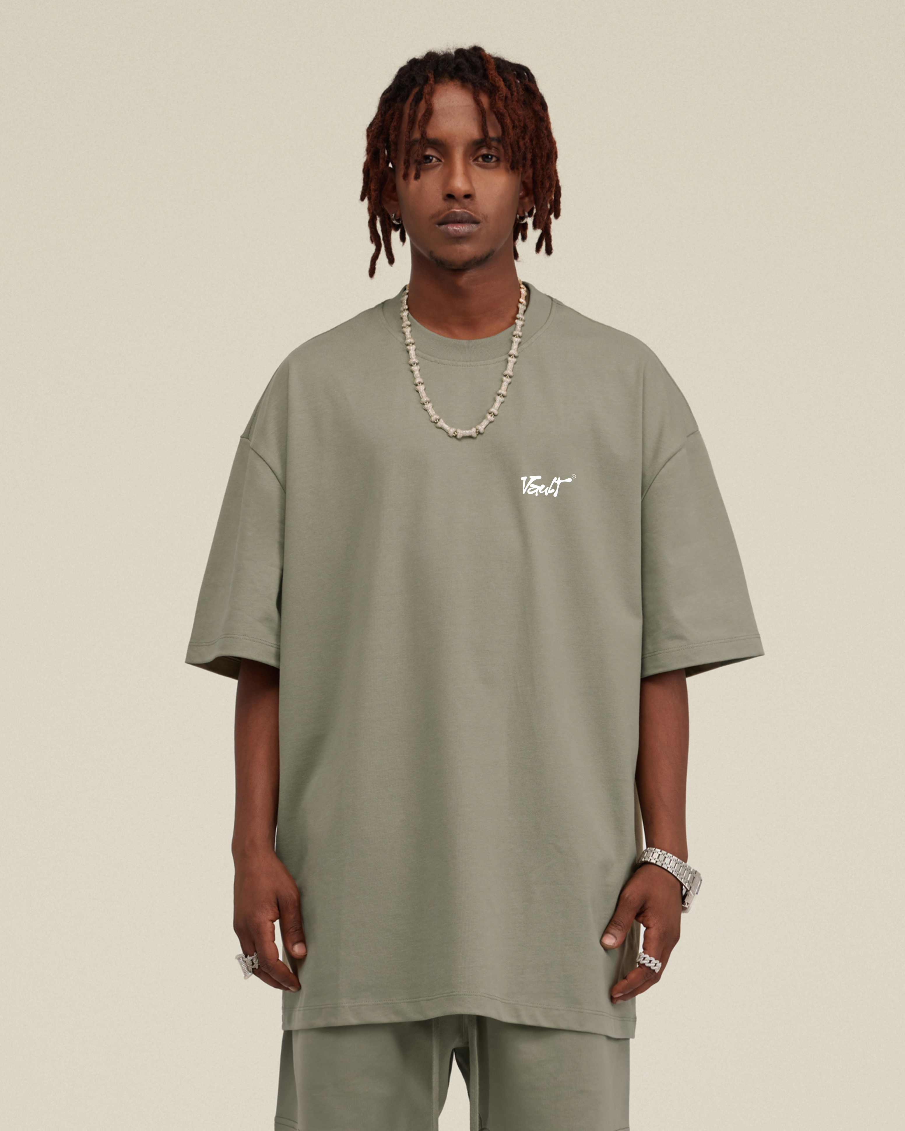 TAUPE TEE Vault Drop – t-shirt boxy fit oversized taupe coton premium streetwear unisex