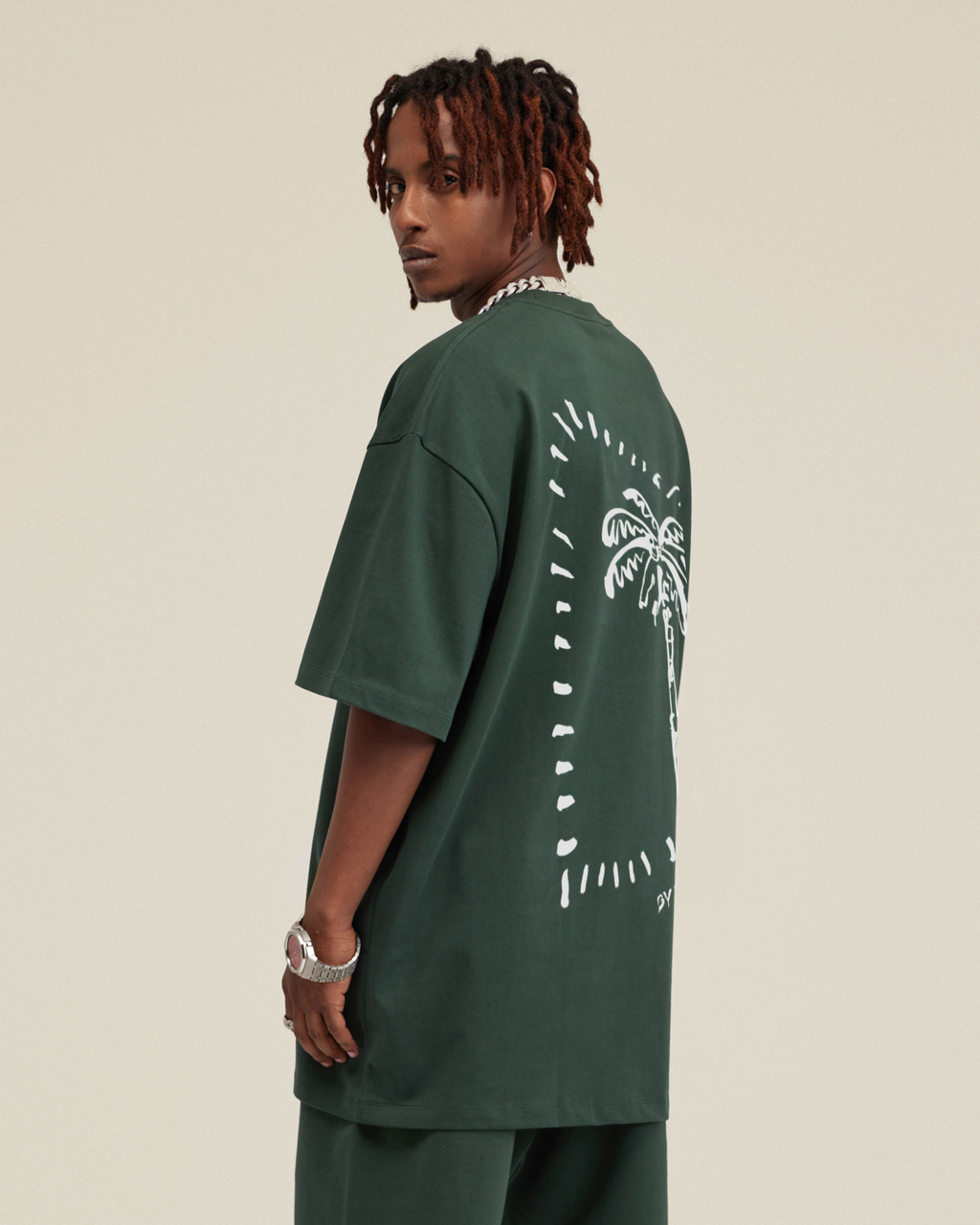 CACTUS TEE Vault Drop – t-shirt boxy fit oversized vert cactus coton premium streetwear unisex