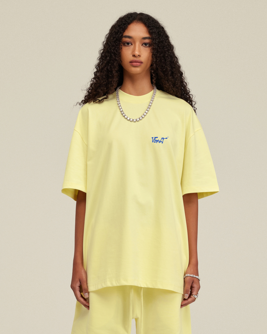 YELLOW TEE Vault Drop – t-shirt boxy fit oversized jaune coton premium streetwear unisex
