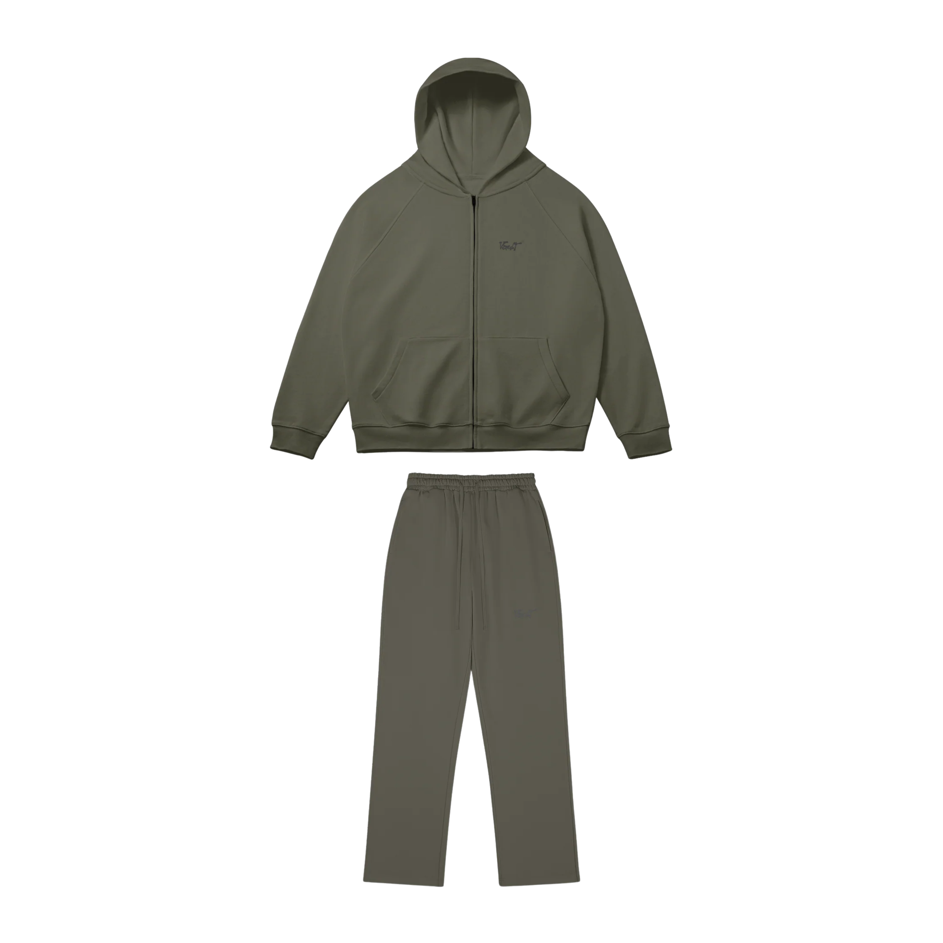 Kaki Zip Tracksuit