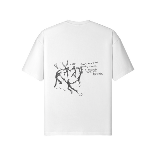 Vault Drop T-Shirt CIRCLE design graphique vue de dos noir et blanc